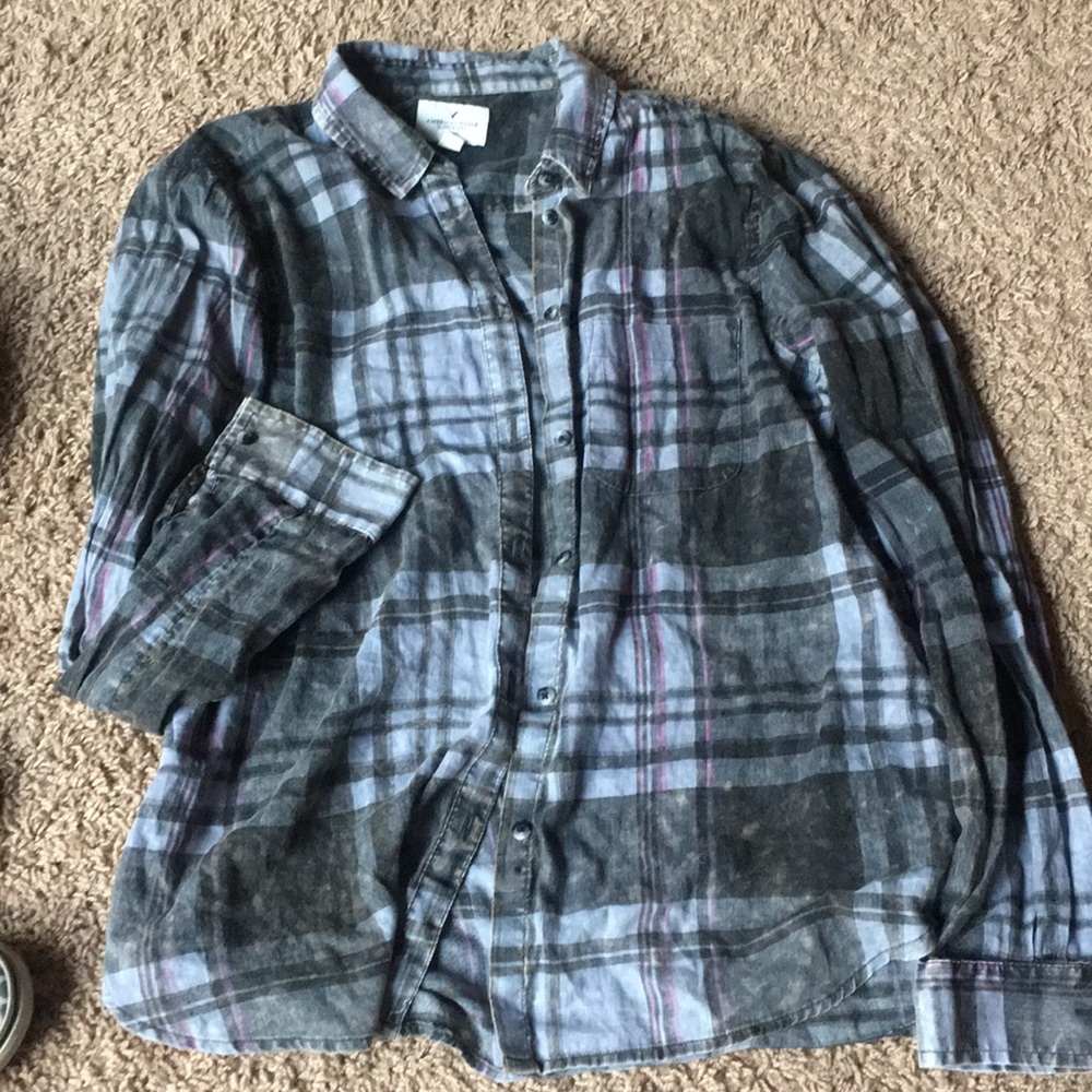 Plaid button down
